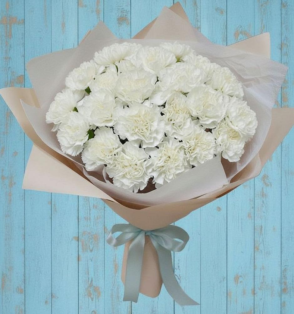 Букет цветов из: Гвоздики в Мулловке