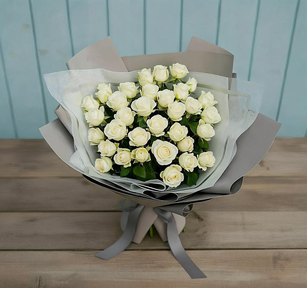 Букет Белоснежная нежность в Мулловке