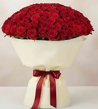 Букет 101 Красная роза Милано в Мулловке