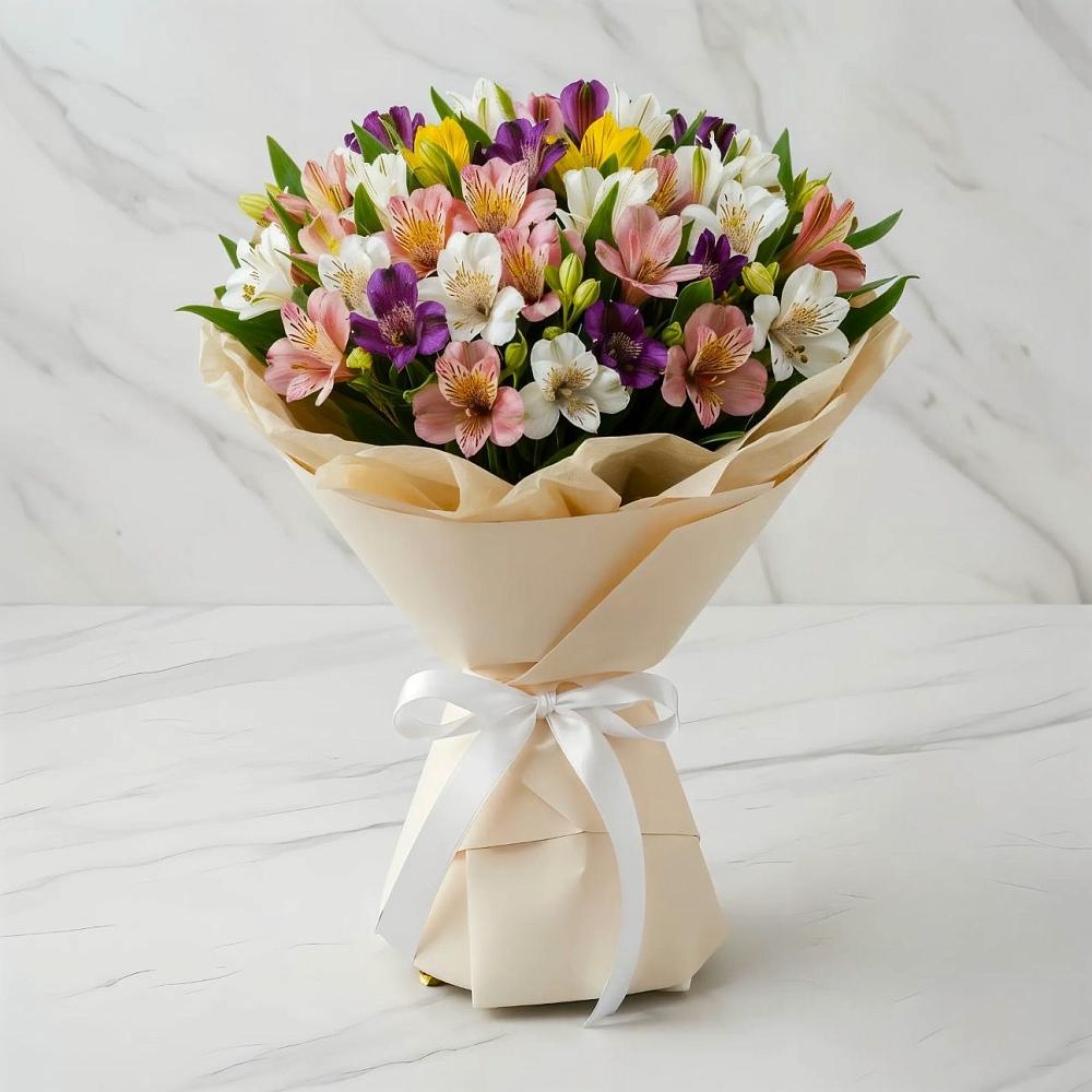 Букет цветов из: Альстромерии в Мулловке