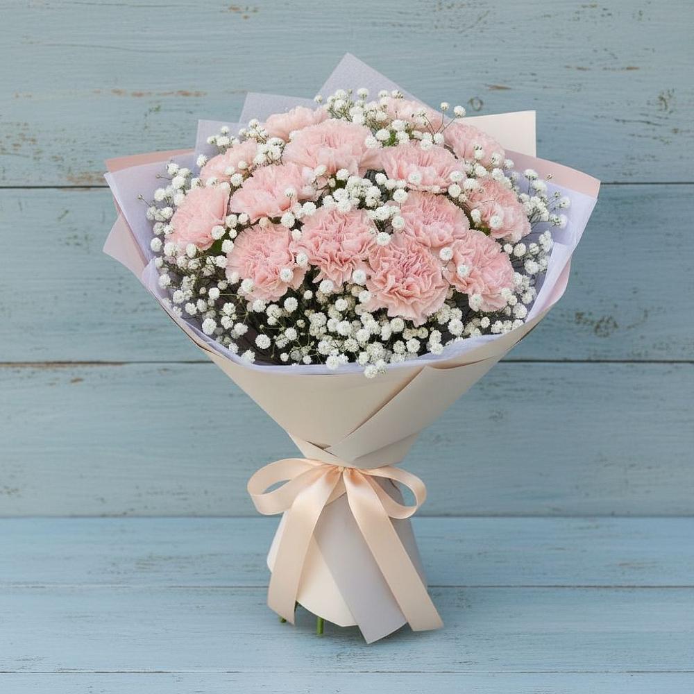 Букет цветов из: Гвоздики в Мулловке