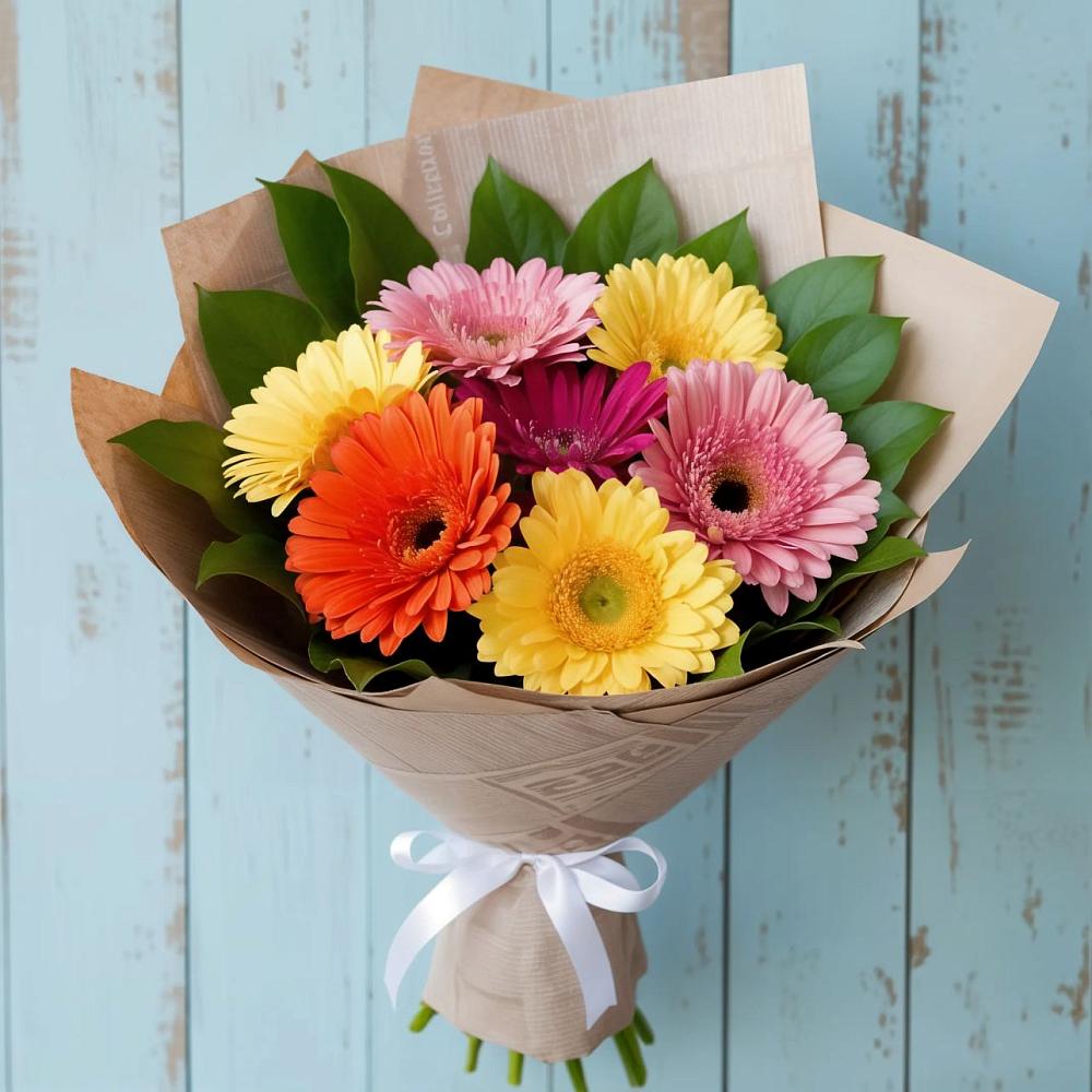 Букет цветов из: Герберы в Мулловке