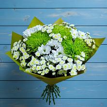 Букет цветов из:  Хризантемы #REPLACE_PRED# Мулловке