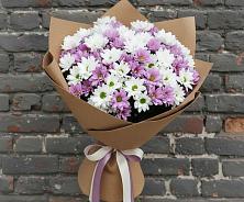 Букет цветов из:  Хризантемы #REPLACE_PRED# Мулловке