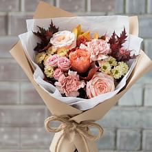 Букет цветов из:  Гвоздики, Хризантемы и Розы в Мулловке