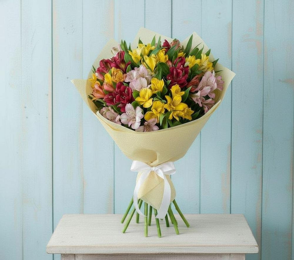 Букет цветов из: Альстромерии в Мулловке