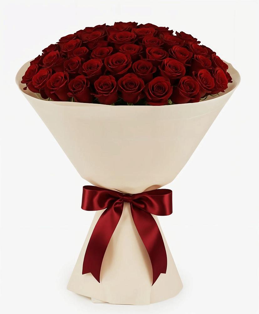 Букет 101 Бордовая роза Блэк Бакарра в Мулловке