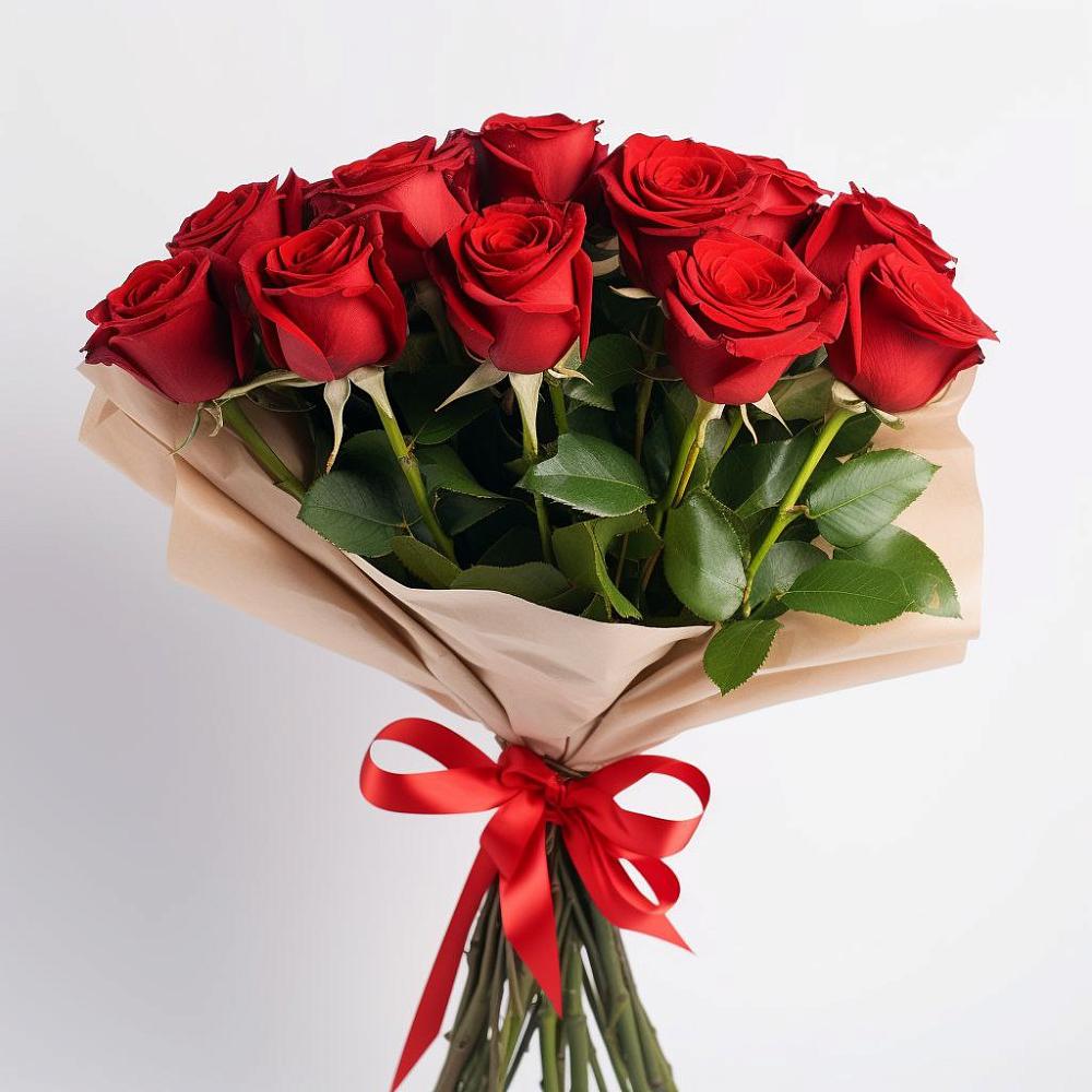 Букет 11 Красных роз Эдлесс Лав в Мулловке